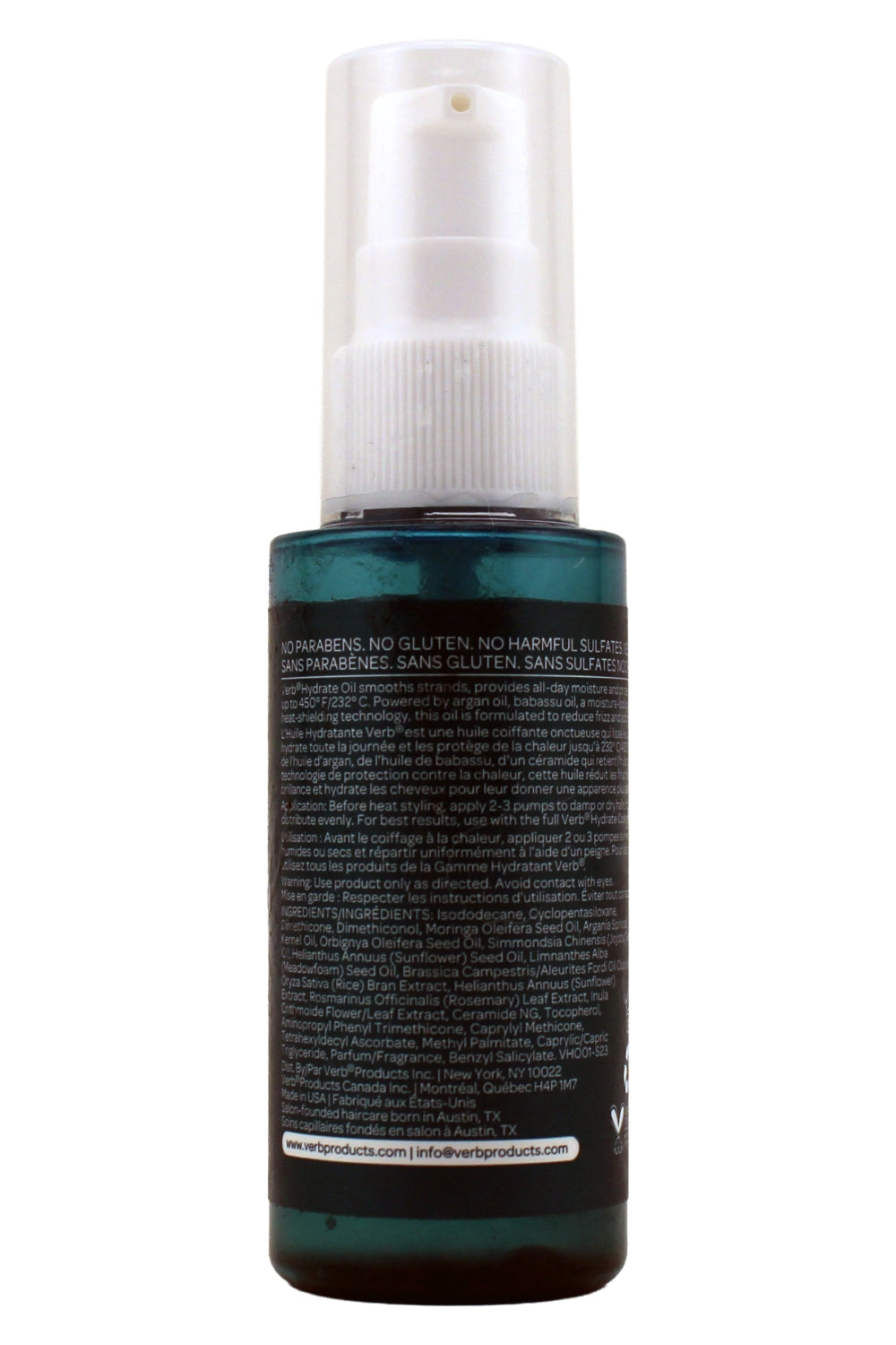 Verb Hydrate Oil For Dry Frizzy Hair 2 Fl Ounce