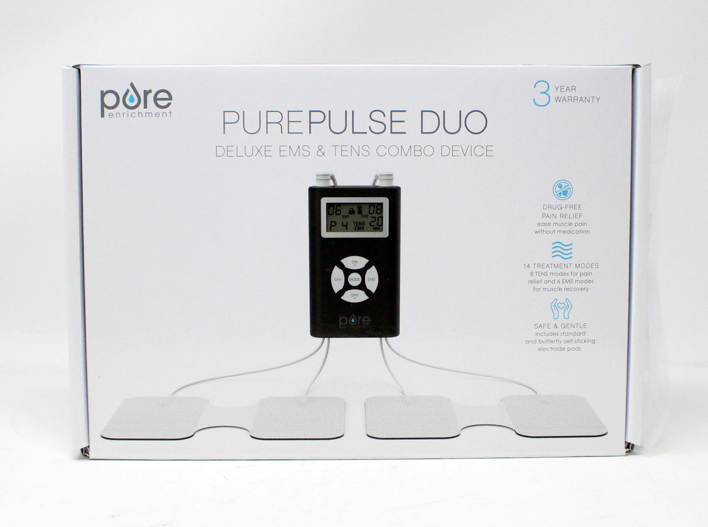 Pure Enrichment Pure Pulse Duo Deluxe EMS & Tens Combo Device