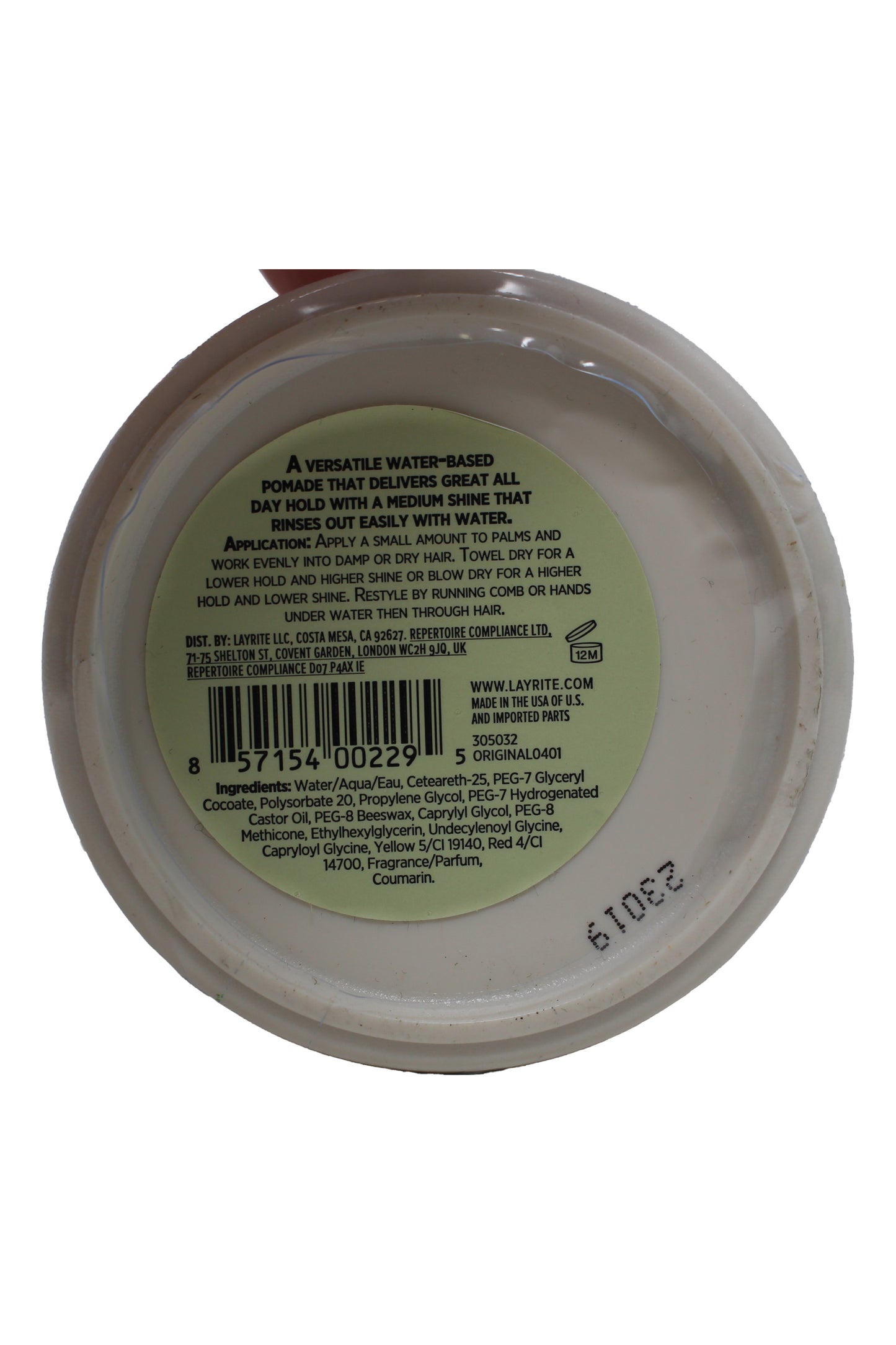 Layrite Deluxe Original Medium Hold Pomade 4.25 Ounces