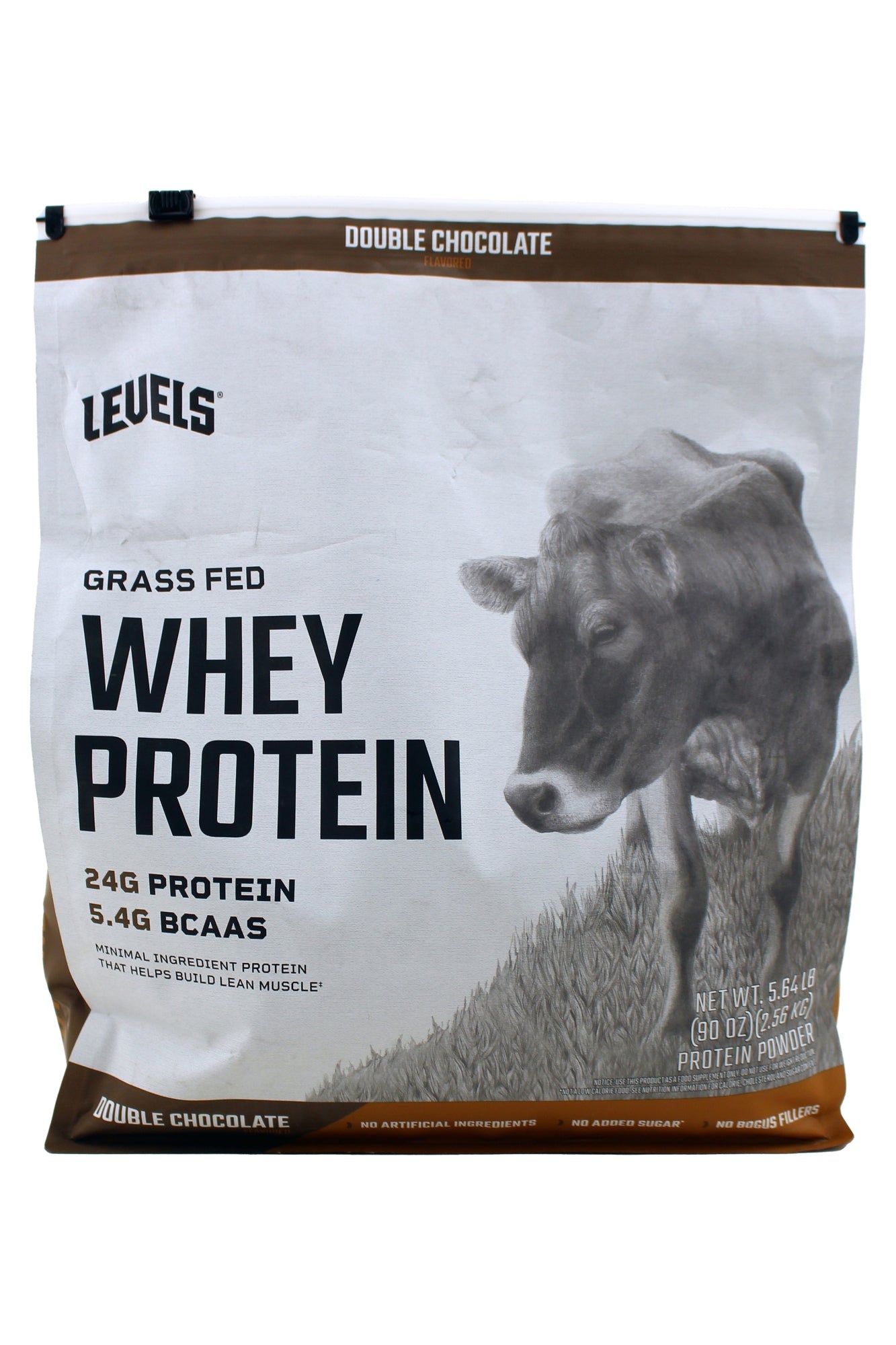 Levels Grass Fed Whey Protein 24G Protein 5.4 Bcaas Protein Powder 90 Ounce