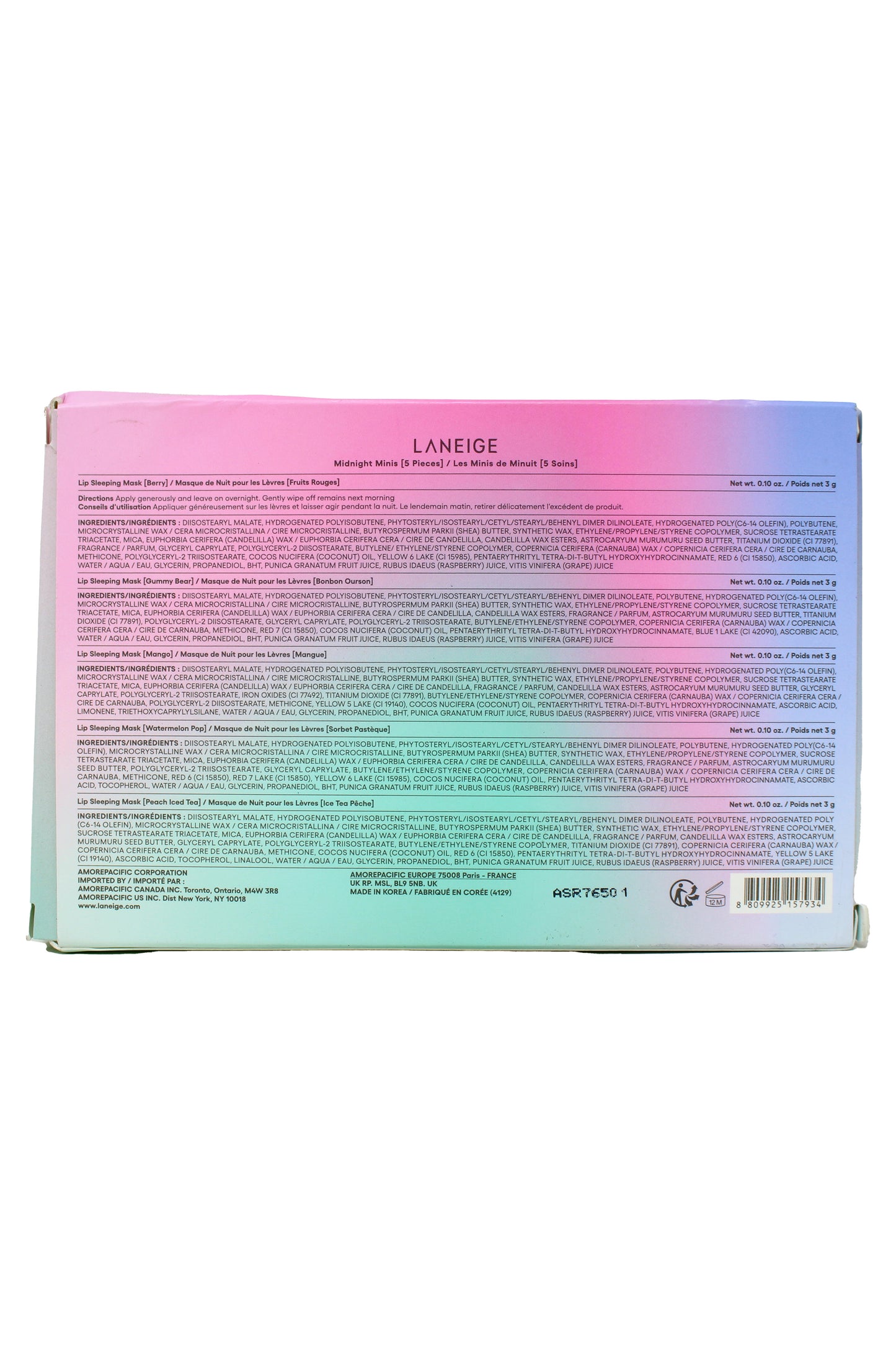 Laneige Midnight Minis Set 6 Pieces