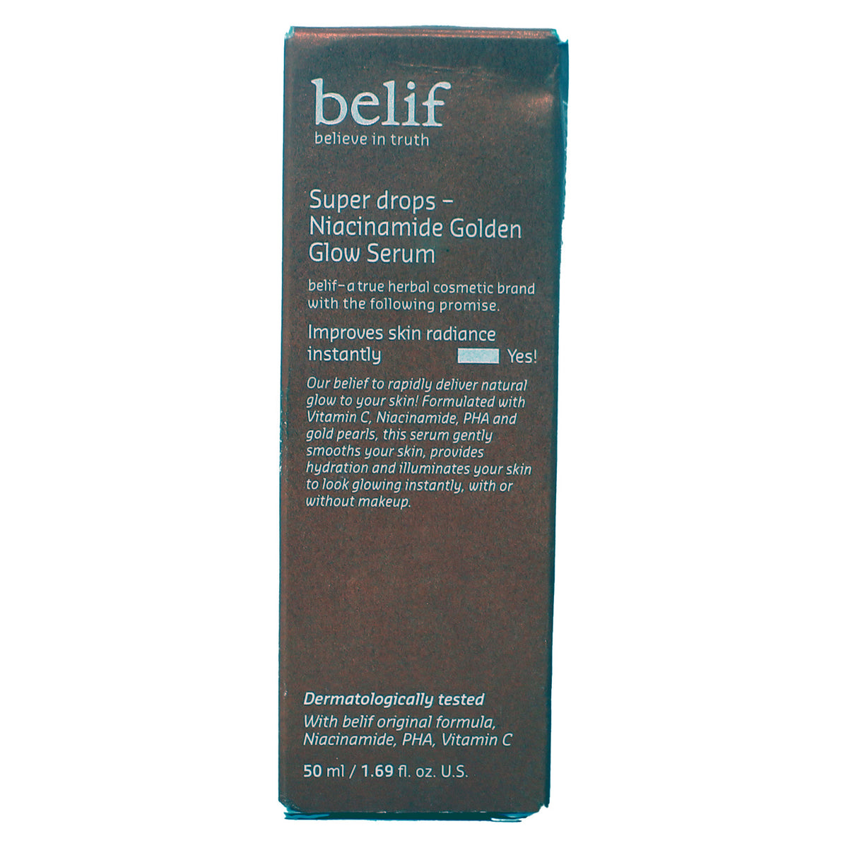 belif Super Drops Niacinamide Golden Glow Serum 1.69 Ounce