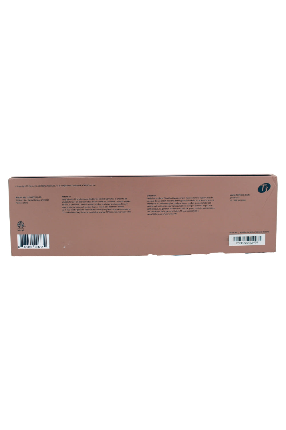 T3 SinglePass Smooth X Professional 1" Flat Iron with Extra-Long Ceramic Plates