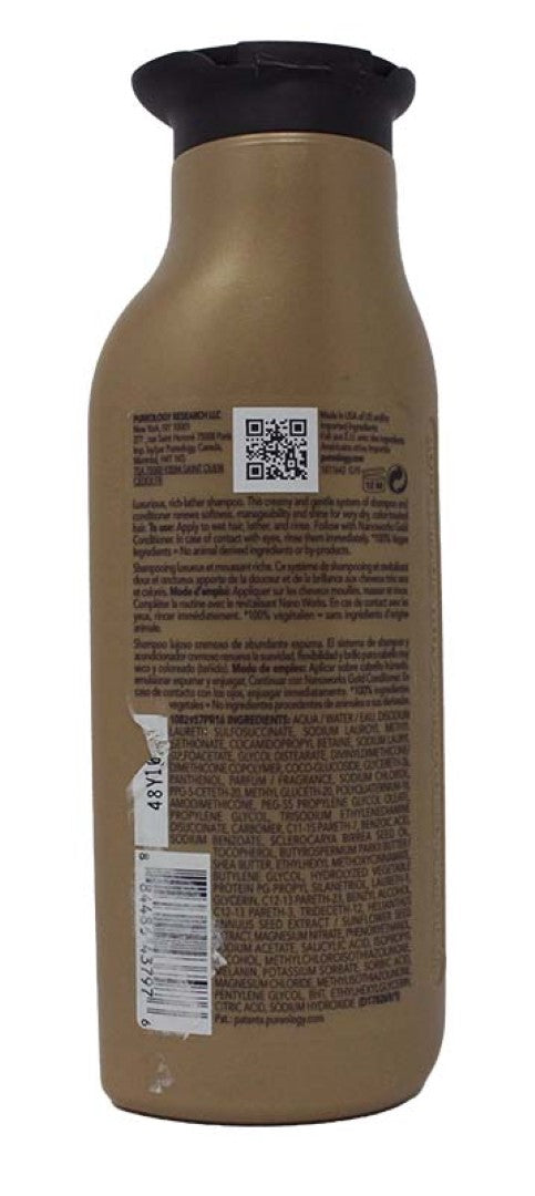 Pureology Nanoworks Gold Shampoo For Very Dry and Color Treated Hair 9 Ounce