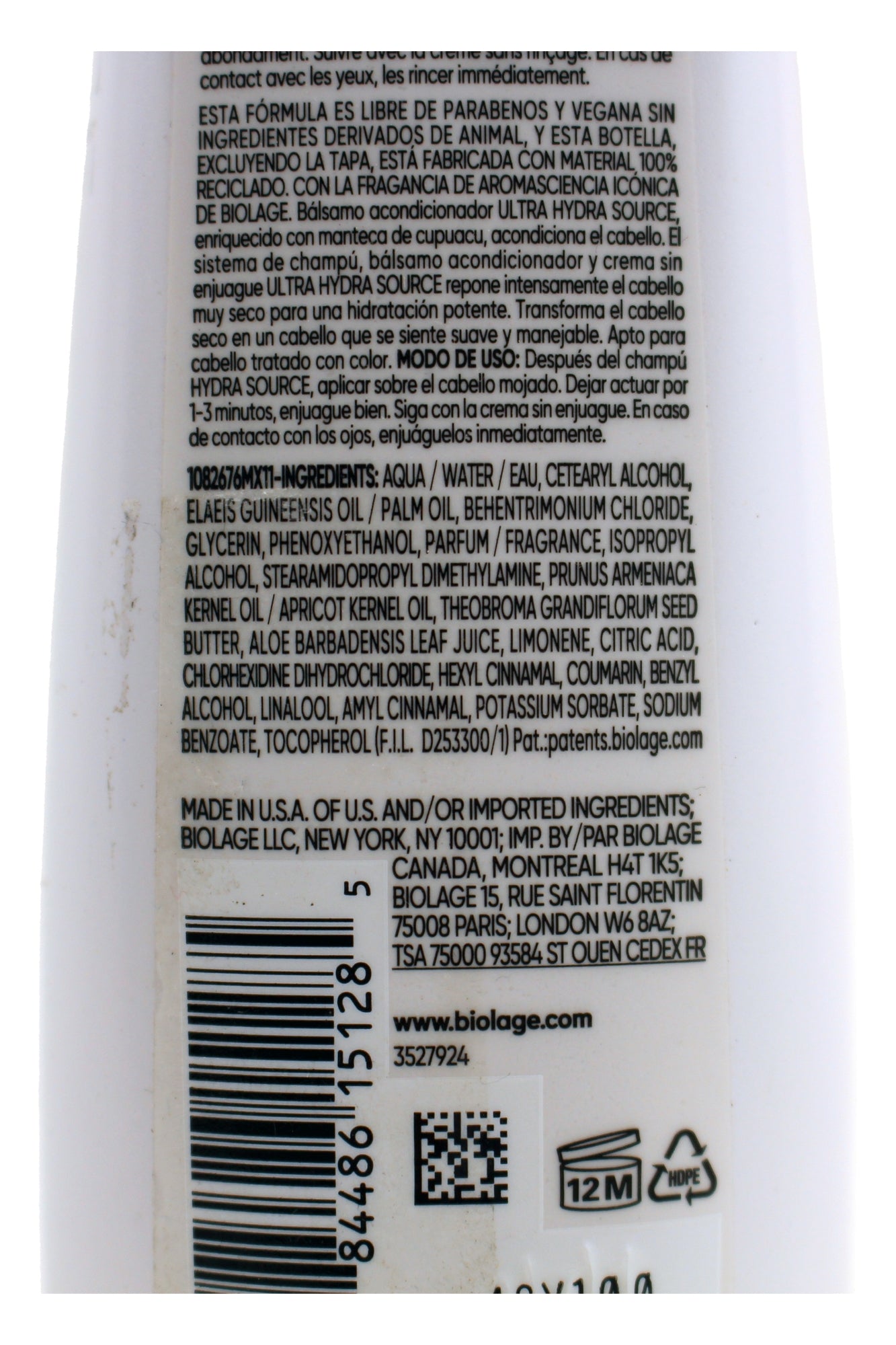 Biolage Hydra Source Conditioning Balm 13.5 Ounces