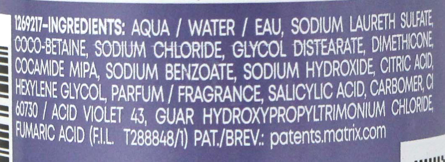 Matrix So Silver Purple Shampoo For Blondes 10.1 oz