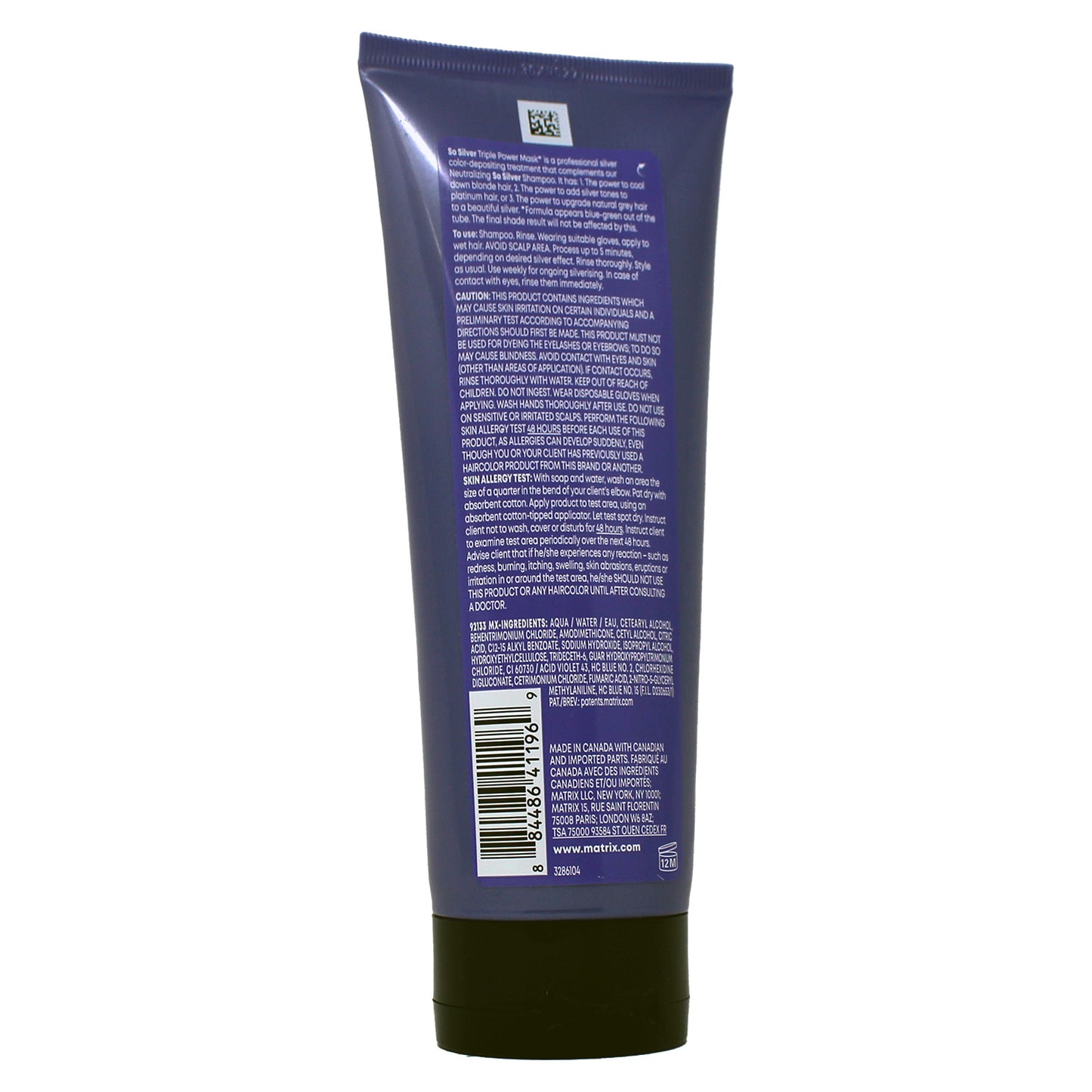 Matrix So Silver Toning Purple Hair Mask 6.8 Fl. Oz.