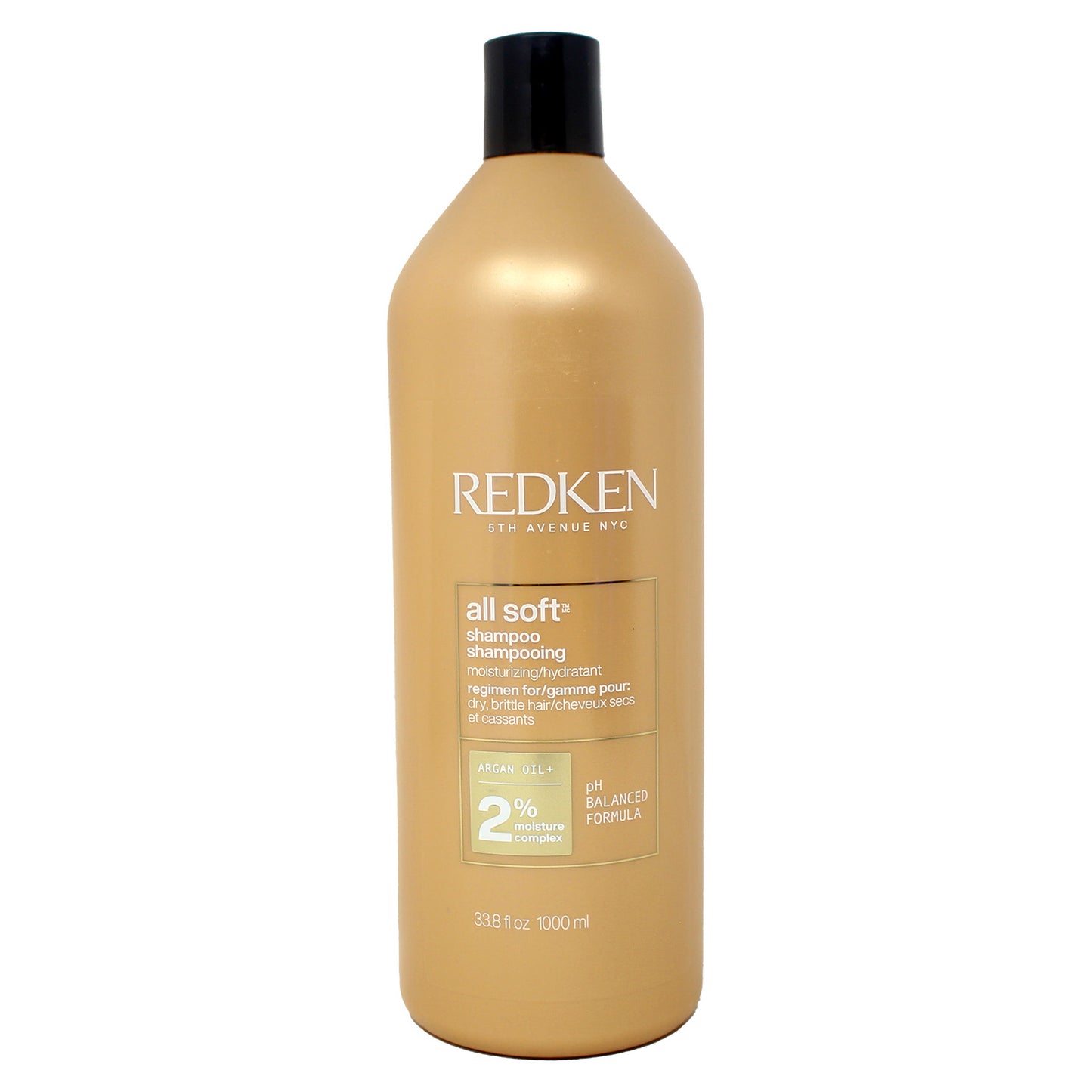 Redken All Soft Shampoo for Dry Hair with Argan Oil 33.80 Fluid Ounces