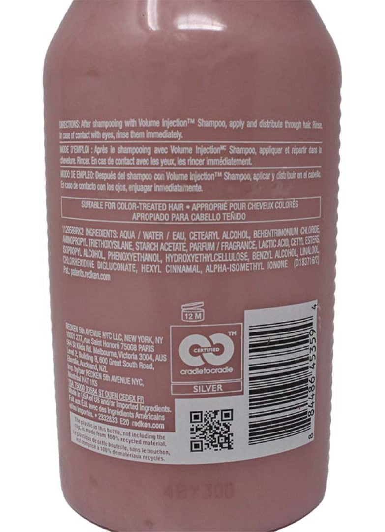 Redken Volume Injection Conditioner For Fine, Flat Or Processed Hair 10.1 Ounce