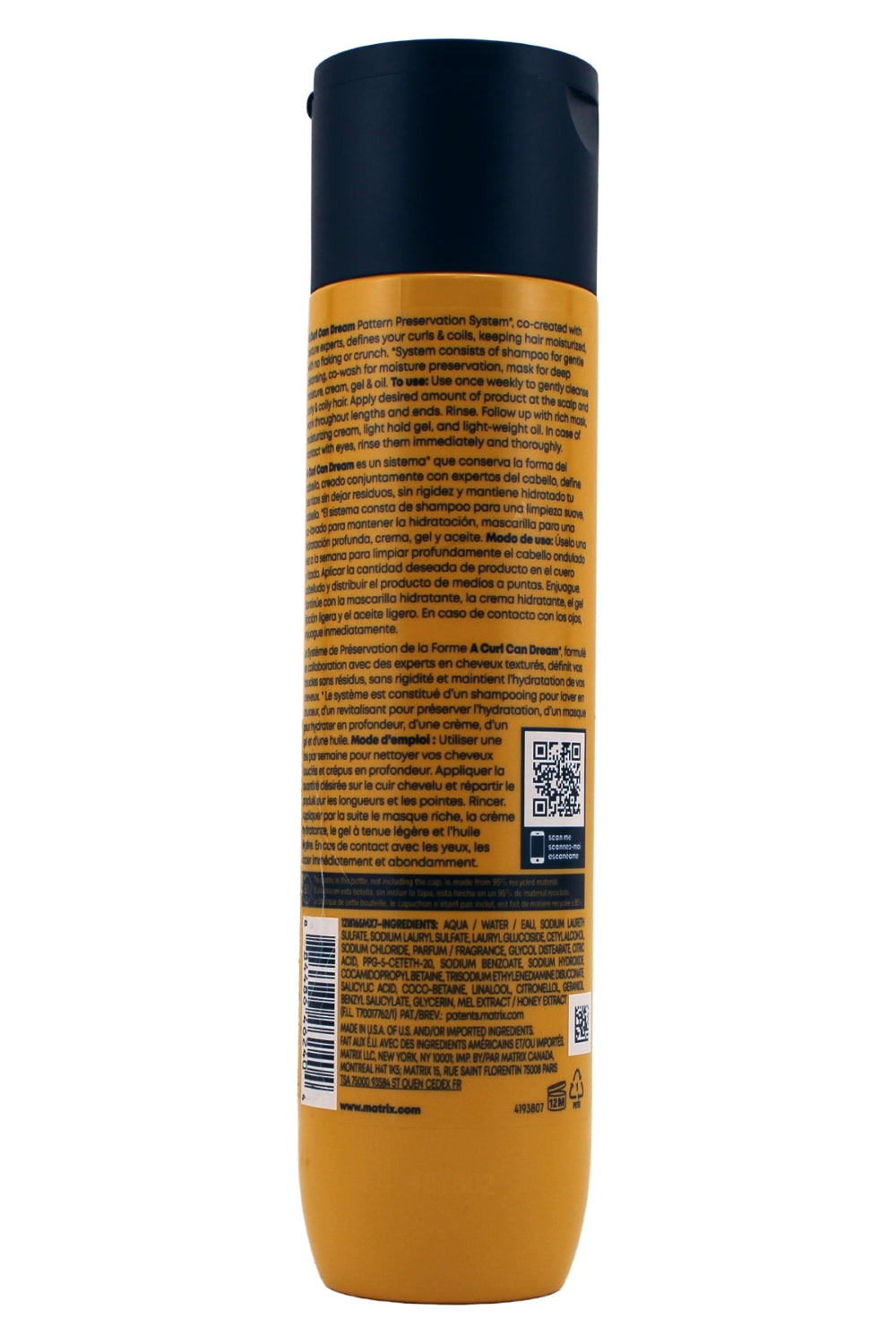 Matrix A Curl Can Dream Gentle Cleansing Shampoo For Curls and Coils 10.1 Fl Ounce