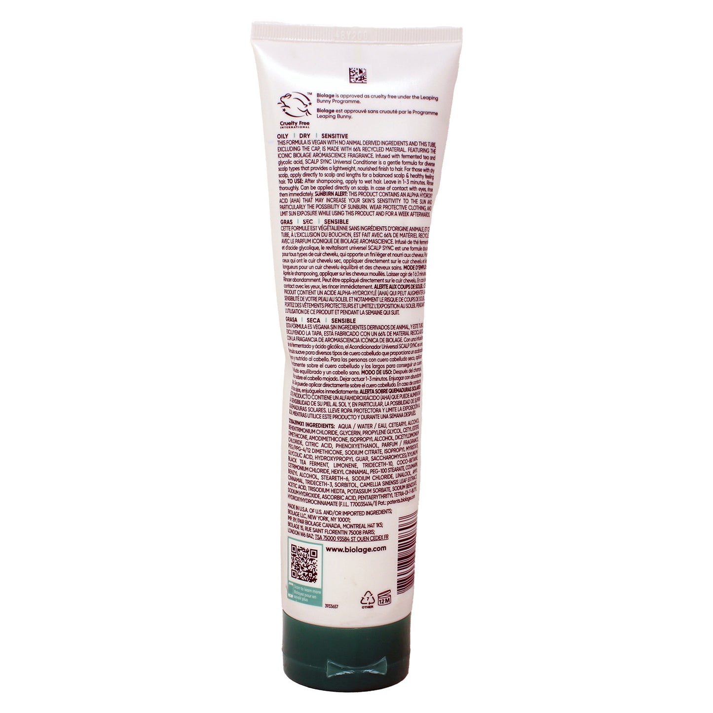 Biolage Scalp Sync Universal Conditioner For All Scalp Types 9.5 Ounces