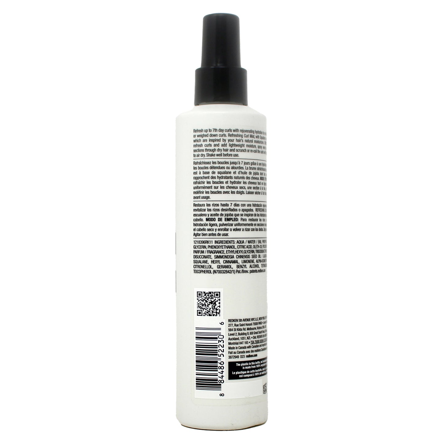 Redken Curl Refreshing Spray with Squalane & Jojoba Oil 8.50 Fluid Ounces