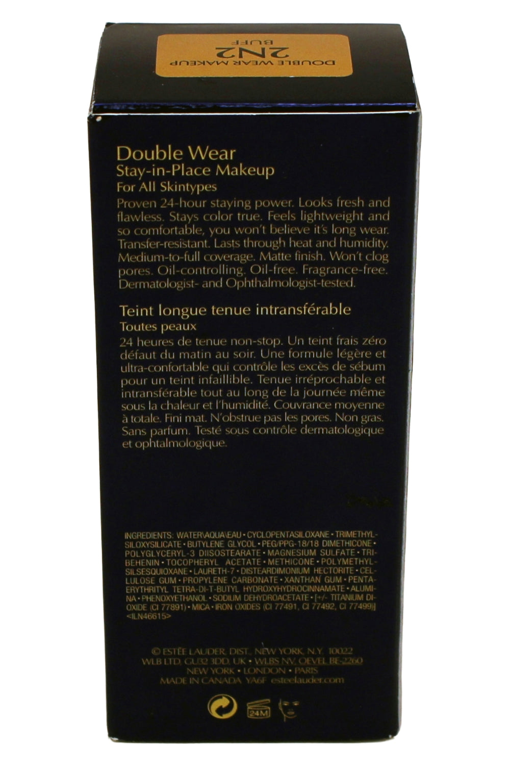 Estee Lauder Double Wear Foundation 2N2 Buff 1 Fl Ounce