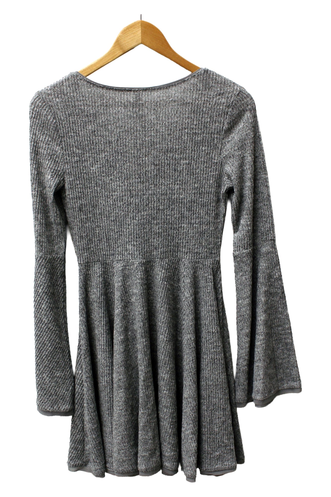 American Rag Junior's Grey Heather Bell-Sleeve Medium