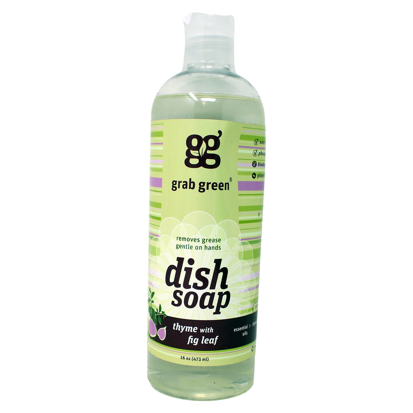 Grab Green Dish Soap Thyme with Fig Leaf 16 Fluid Ounces