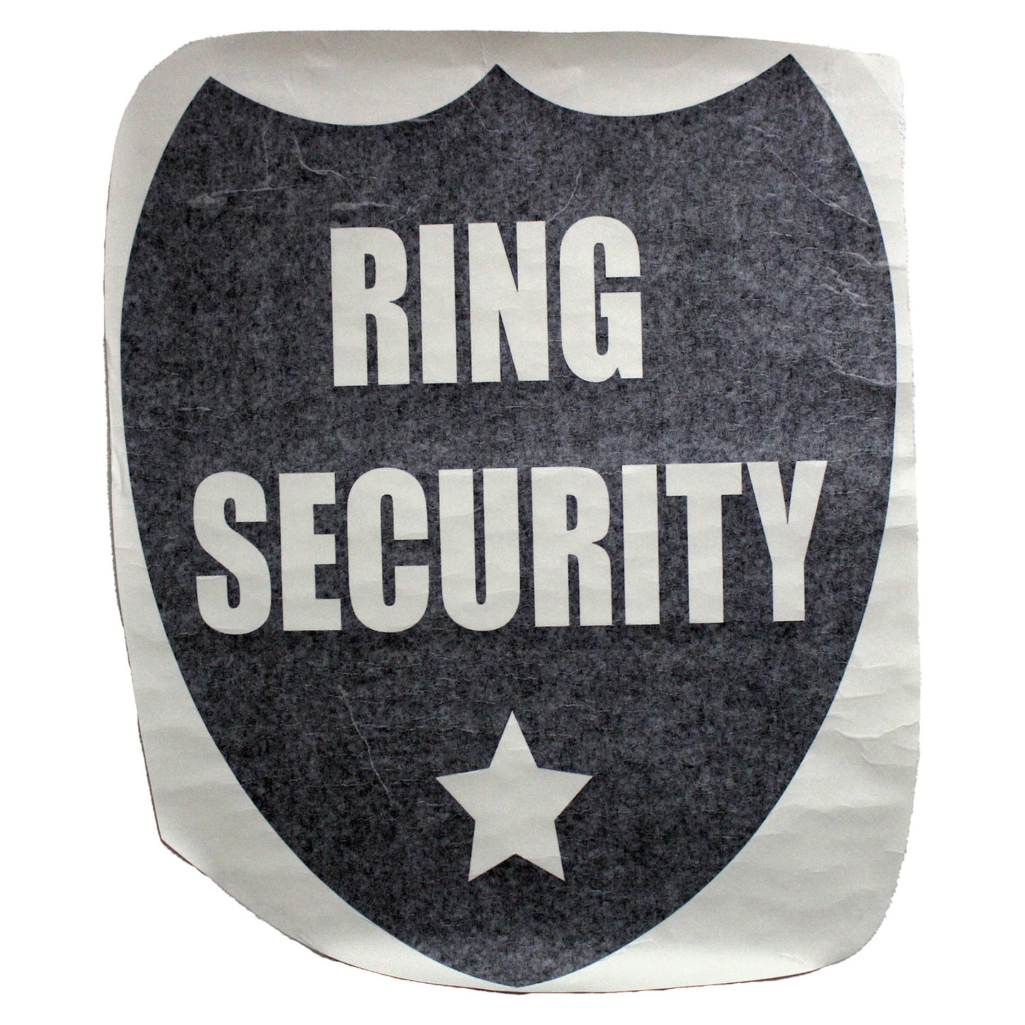 Design With Vinyl US V JER 2540 Ring Security Black Wall Decal 14" X 28" Inch