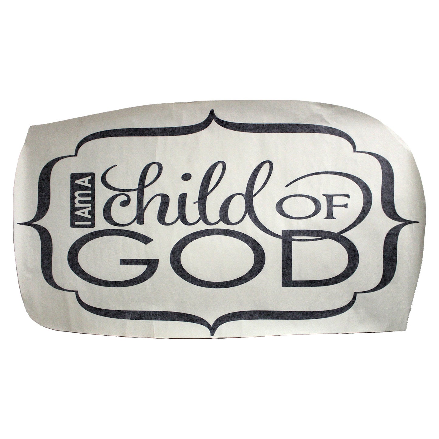 Design With Vinyl US V JER 2793 Child Of God Wall Decal 20" X 40" Inch