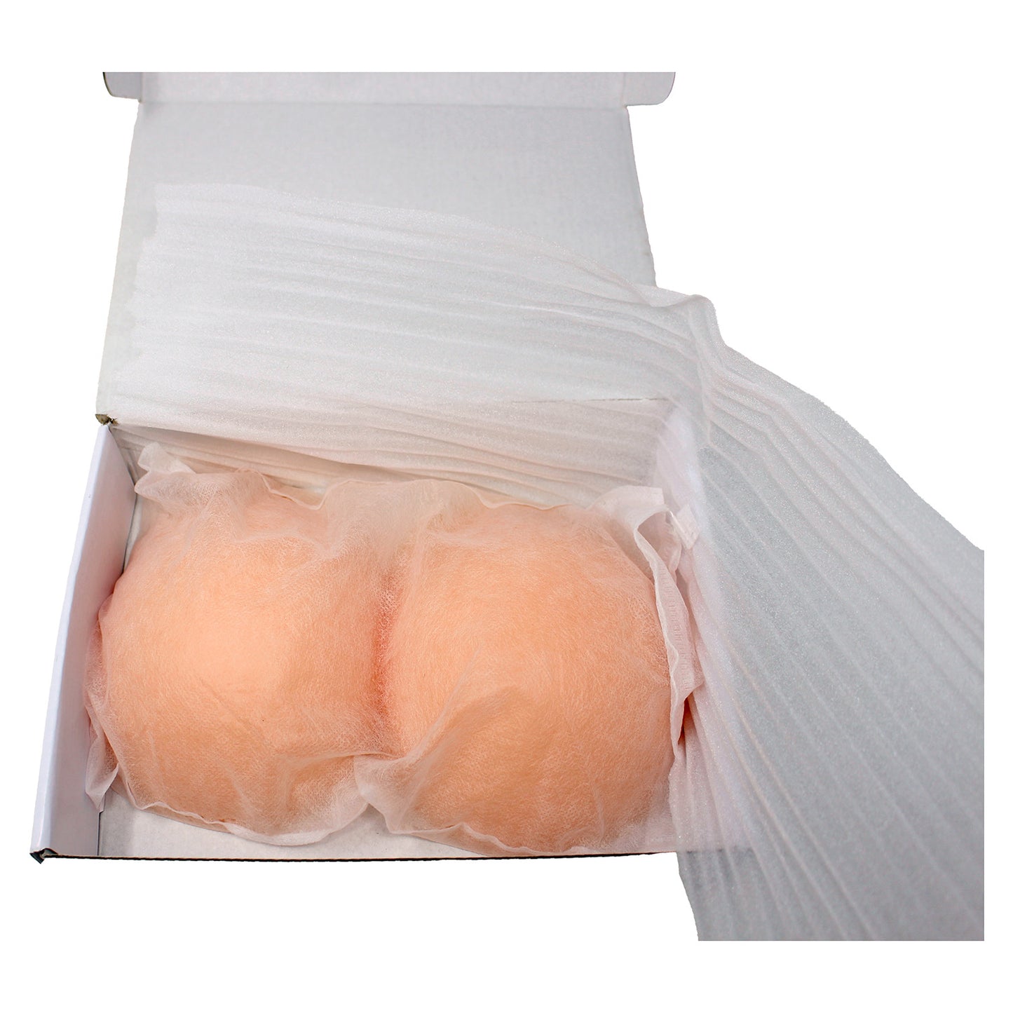 Polreta Concave Breast Forms Silicone Breast Prothesis Bra Pads 1 Pair