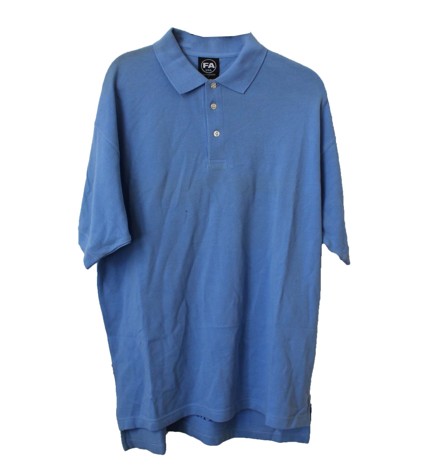Footaction USA Collared Polo Shirt Large (Light Blue)