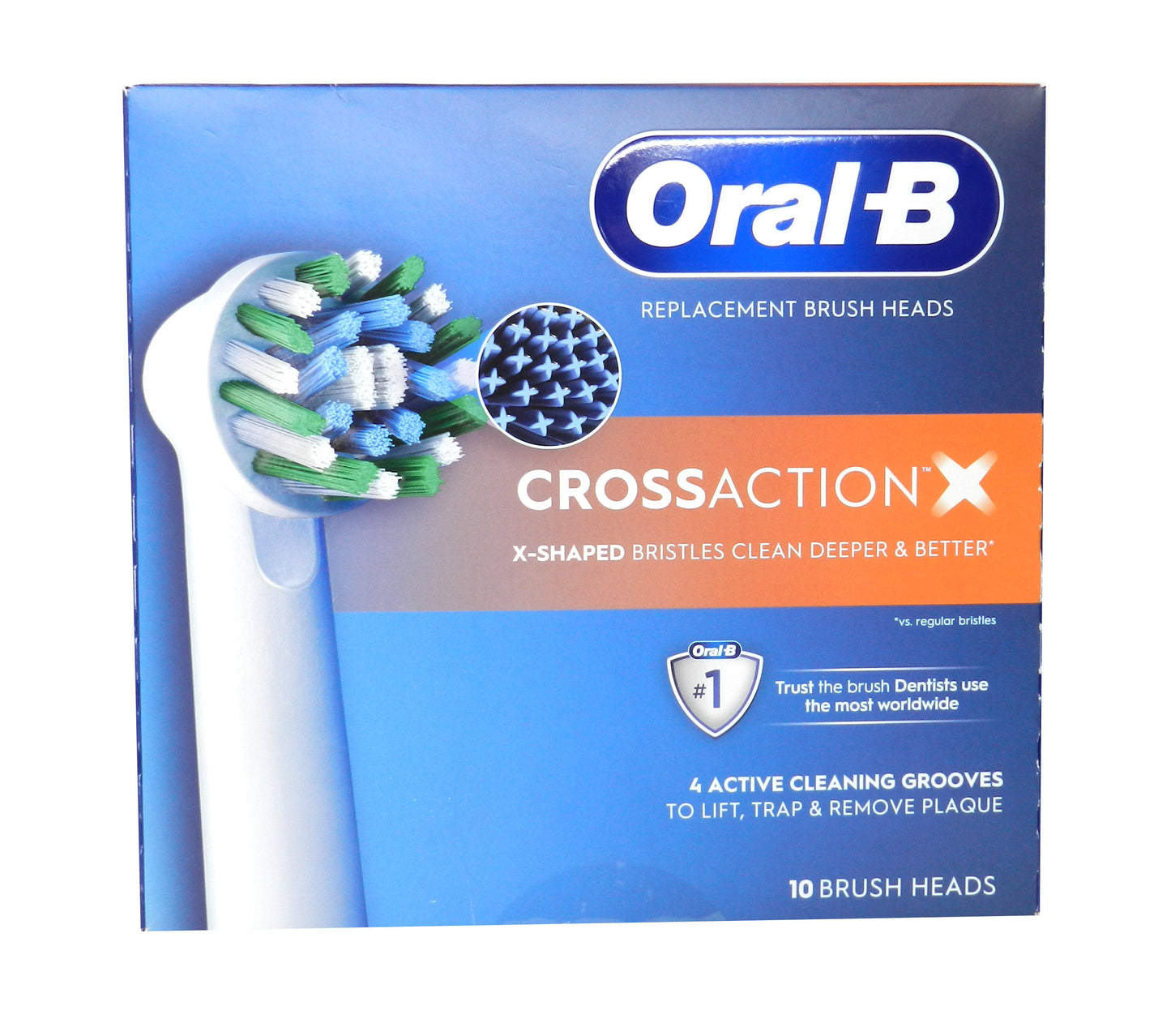 Oral-B Cross Action Replacement Brush Heads 10 Count