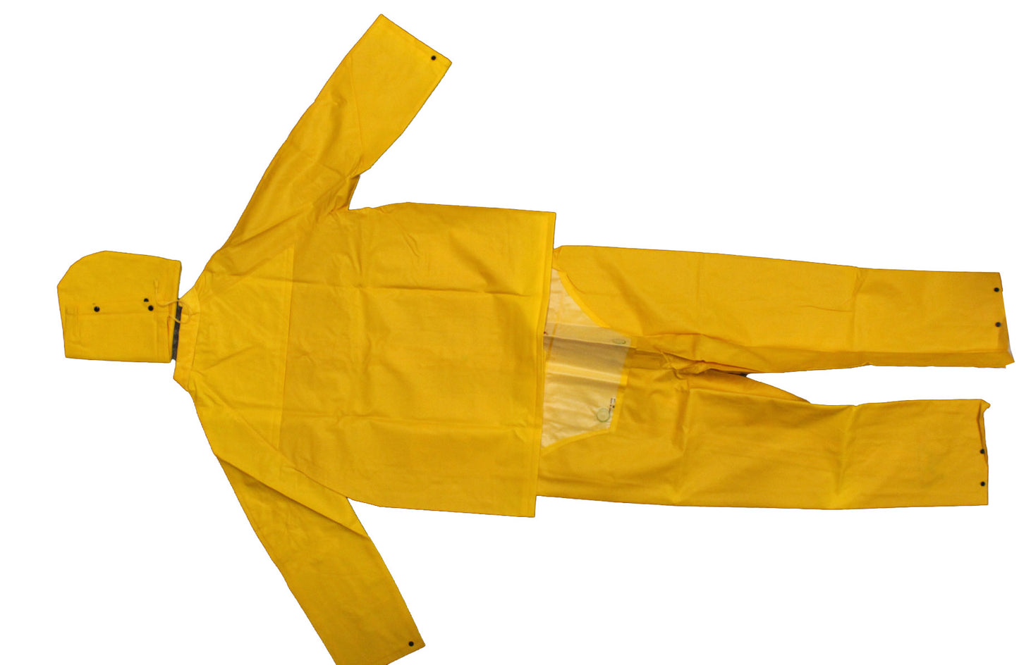 Solar 1 Clothing Rain Gear 3 Piece Set Yellow Jacket/Pants/Hood 3XL