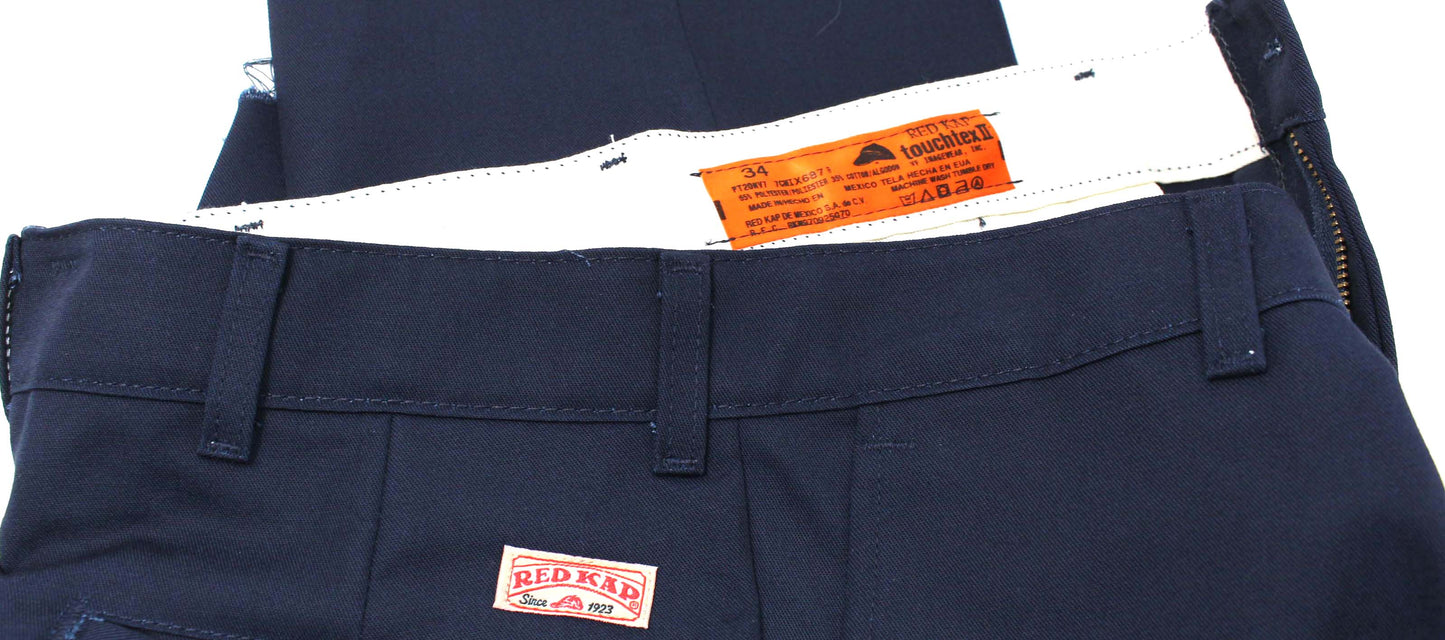 Red Kap Work Pants Navy Size 34"PT20NV3 (Unhemmed)