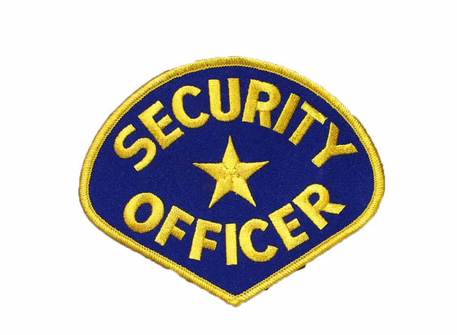 Blue/Yellow Security Officer Patch (Pack of 10) by Solar 1