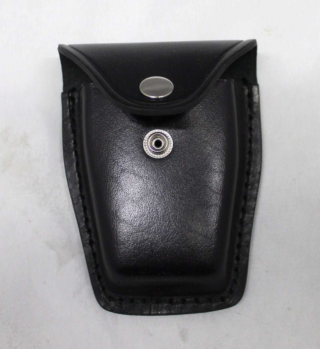 Duty Gear Handcuff Holder Plain Leather Black by Solar 1