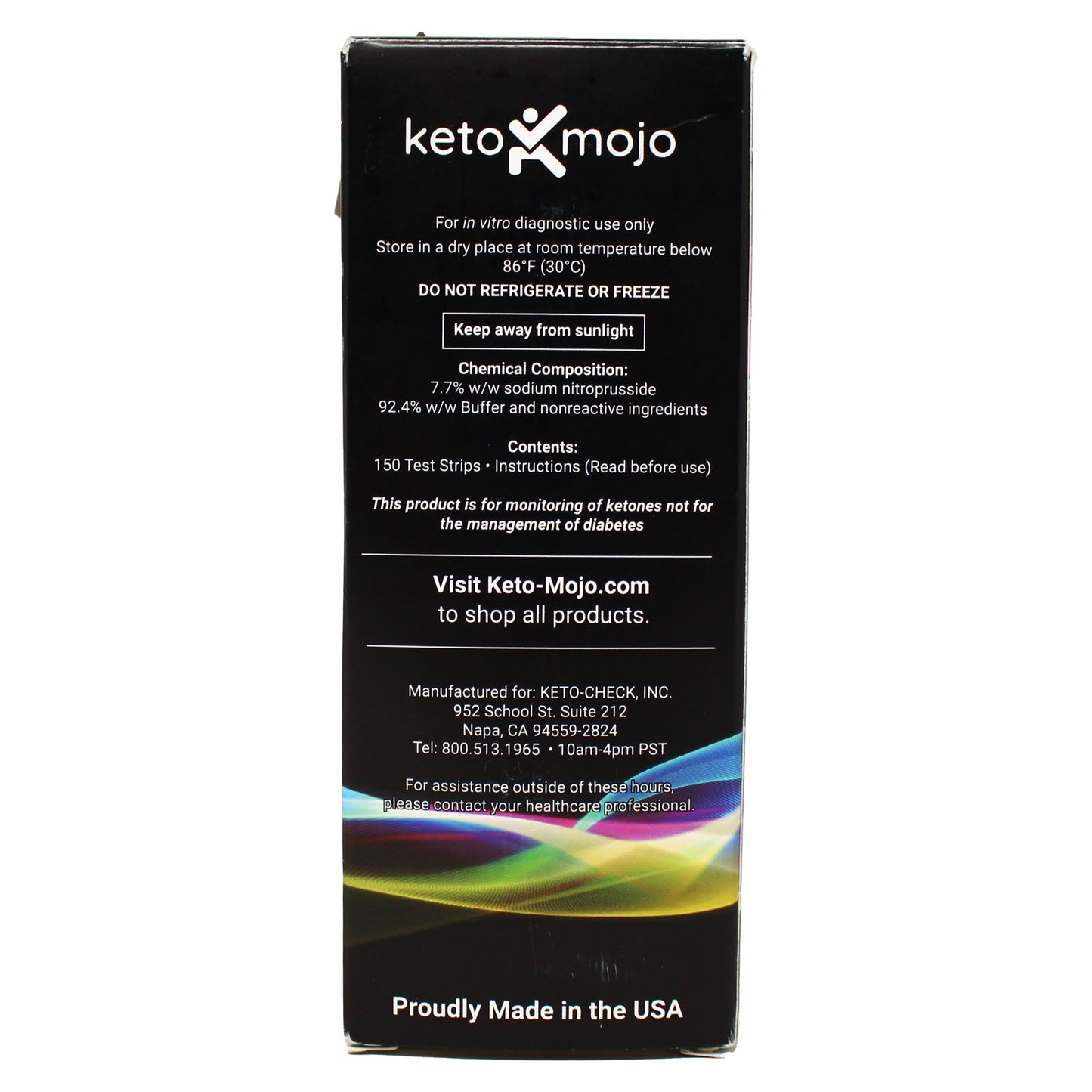 Keto Mojo Ketone Urine Test Strips 150 Count