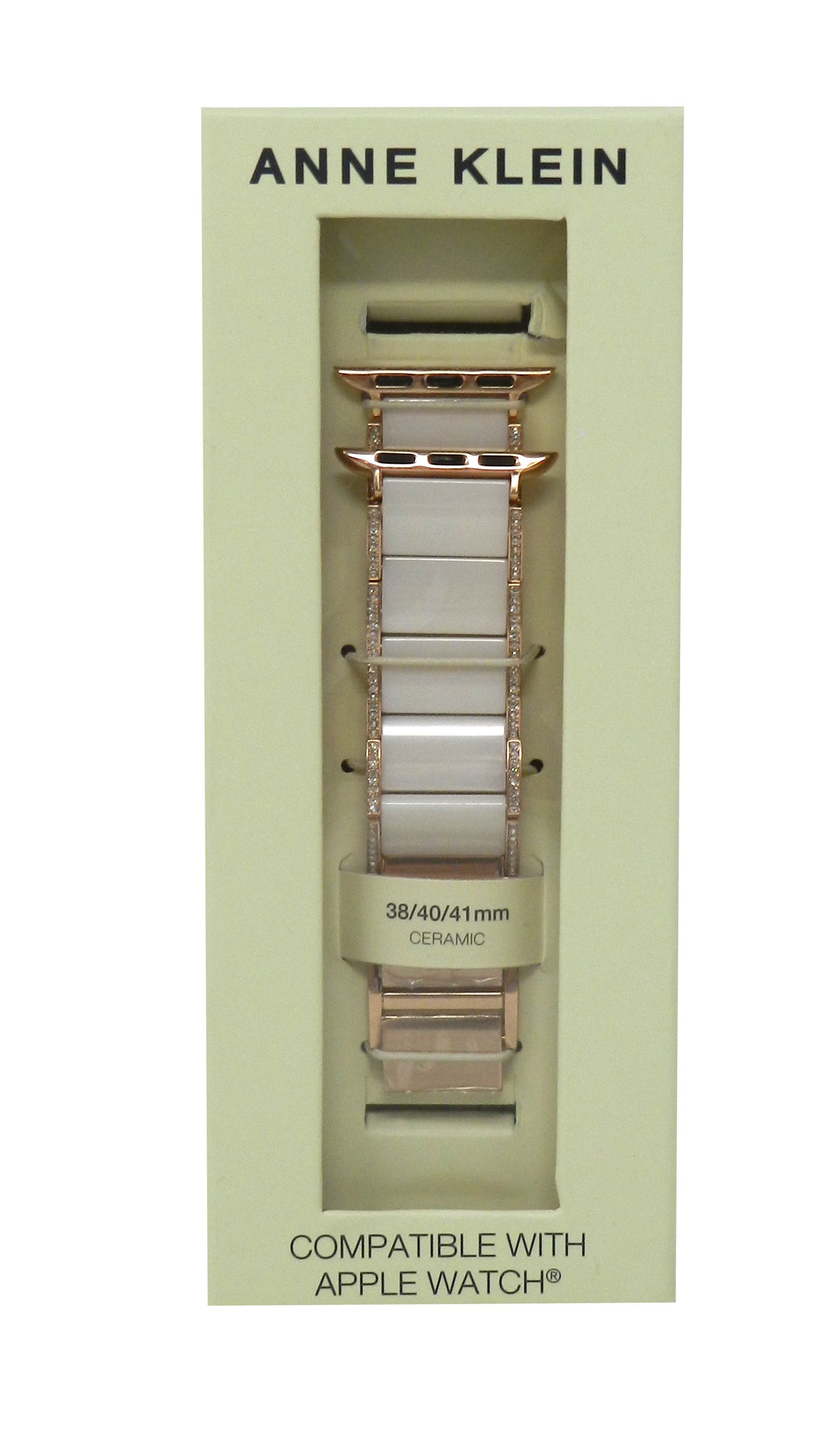 Anne Klein Fashion Band Bracelet For Apple Watch Ceramic Rose Gold 38/40/41MM