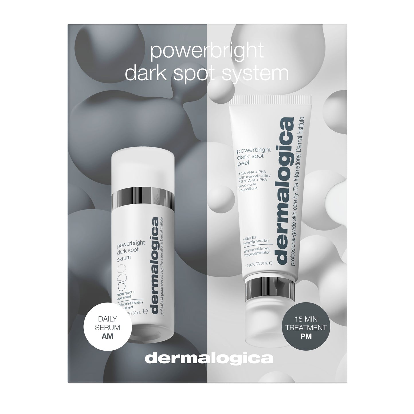 Set Dermalogica: PowerBright, Anti-Dark Spots, Cream, For Face & Neck, 50 ml + PowerBright, Paraben-Free, Anti-Dark Spot