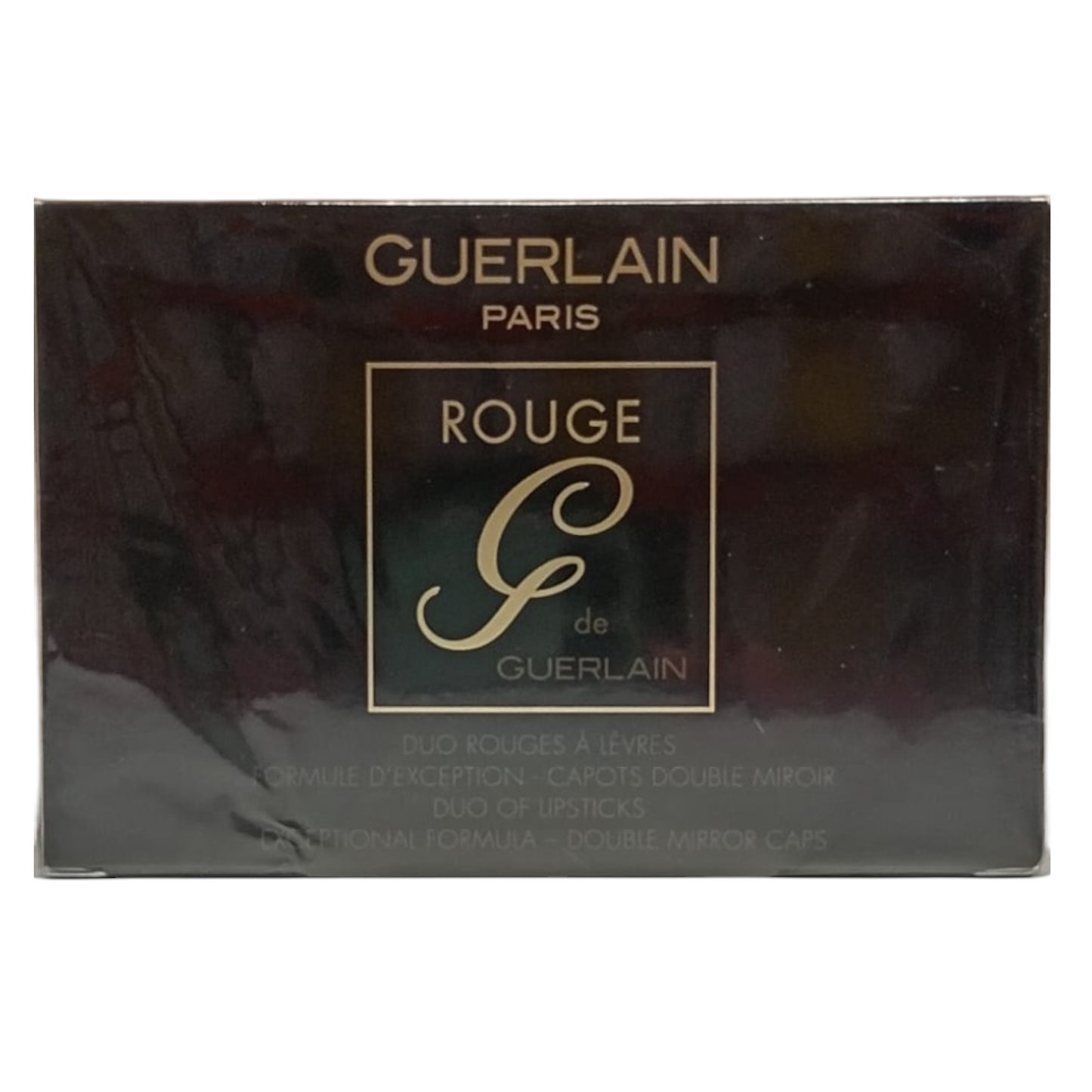 Set Guerlain: Rouge G, Satin Finish, Cream Lipstick, 25, 3.5 g + Rouge G, Satin Finish, Cream Lipstick, 28, 3.5 g + Rouge G, Lipstick Metal Case, 2 pcs