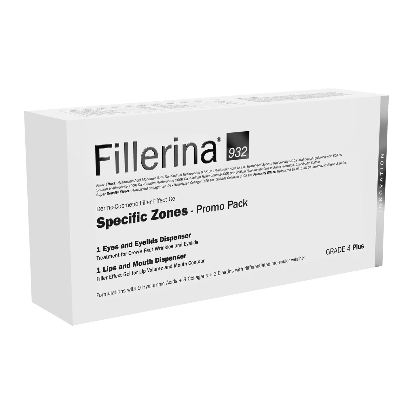 Set Labo: Fillerina 932 Specific Zones Grade 4 Plus, Hyaluronic Acid, Volumizing, Local Treatment Cream, For Lips, 7 ml