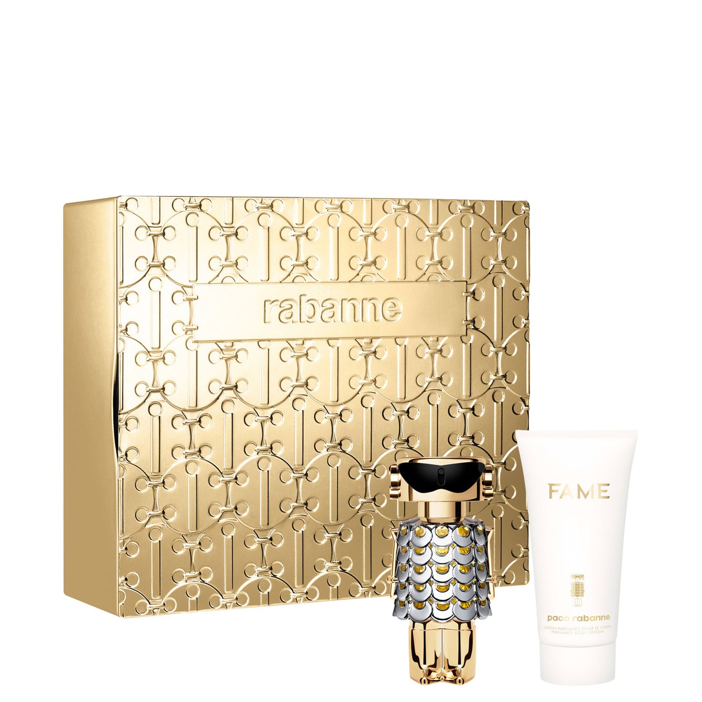 Set Paco Rabanne: Fame, Eau De Parfum, For Women, 50 ml + Fame, Hydrating, Body Lotion, 75 ml