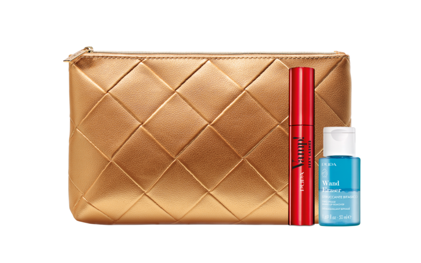 Set Pupa: Wand Eraser, Cleansing Toner, 50 ml + Vamp! Sexy Lashes, Paraben-Free, Mascara, 011, Sexy Black, 12 ml *Tester