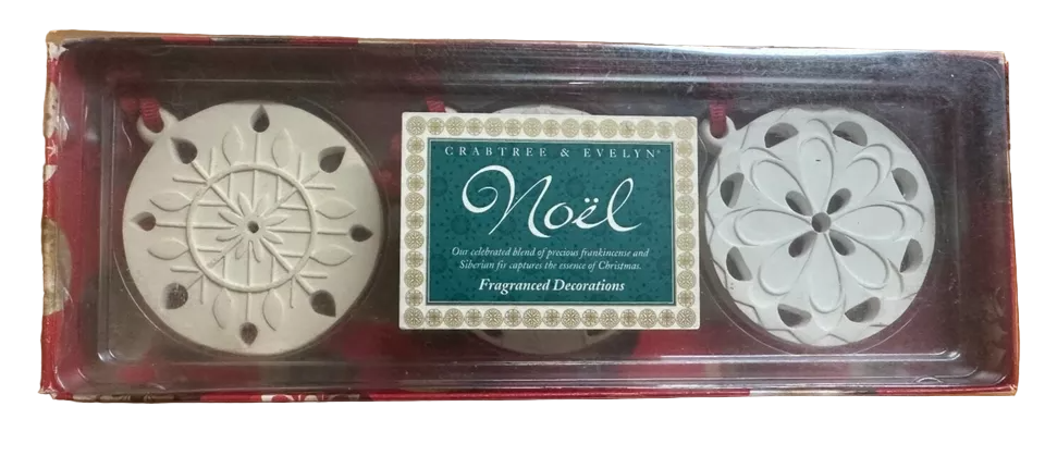 Set Trio, Crabtree & Evelyn, Christmas Decoration, Room Air Freshener, 3 pcs