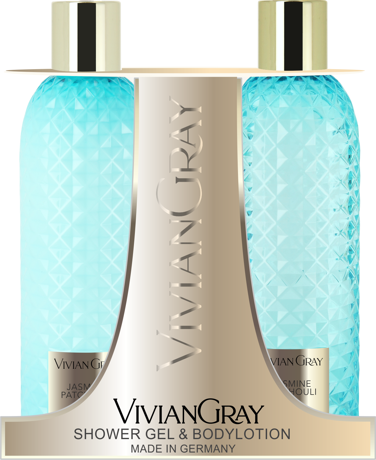 Set Vivian Gray: Gemstone, Jasmine & Patchouli, Soothing, Shower Gel, For All Skin Types, 300 ml + Gemstone, Jasmine & P