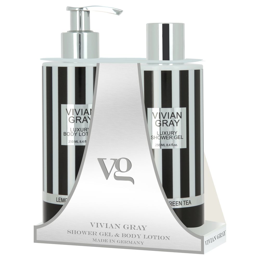 Set Vivian Gray: Luxury, Lemon & Green Tea, Hydrating, Body Lotion, 250 ml + Luxury, Lemon & Green Tea, Softening, Showe