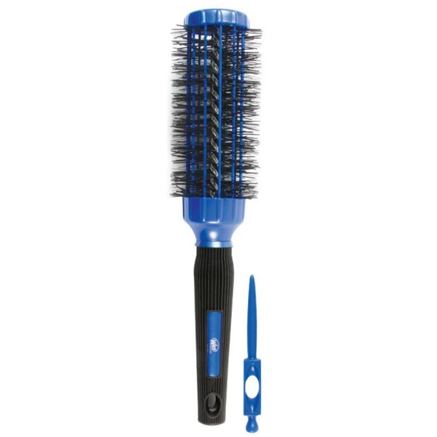 Wet Brush, Vented Speed Blowout, Round, Hair Brush, Black/Blue, 50 mm, Style