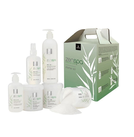 Starter Kit Set Jessica: ZenSpa Revive, Volcanic Pumice, Exfoliating, Foot Scrub, 435 g + ZenSpa Restore, Aloe Vera, Cut