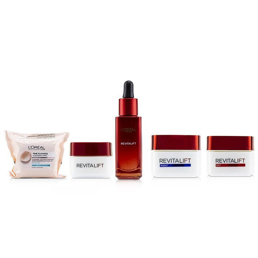 Classic Pouch Set L'Oreal Paris: Revitalift, Hydrating & Smoothening, Serum, For Face, 30 ml + Revitalift, Anti-Wrinkle