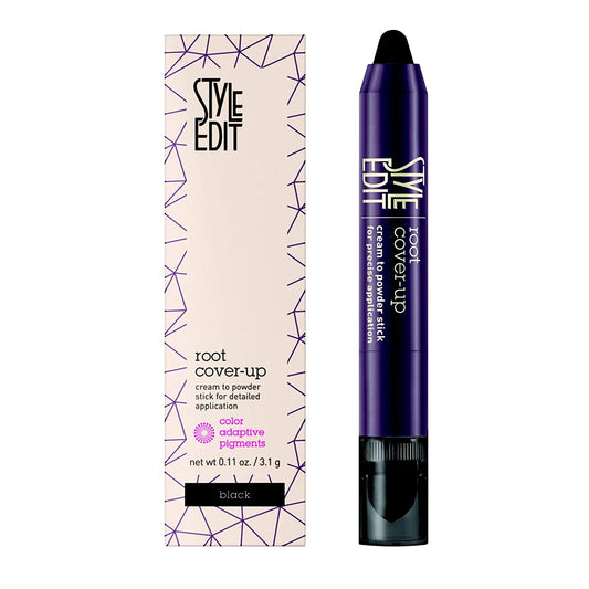 Style Edit Root Cover-Up Cream To Powder Stick (Black) 0.11 Ounce