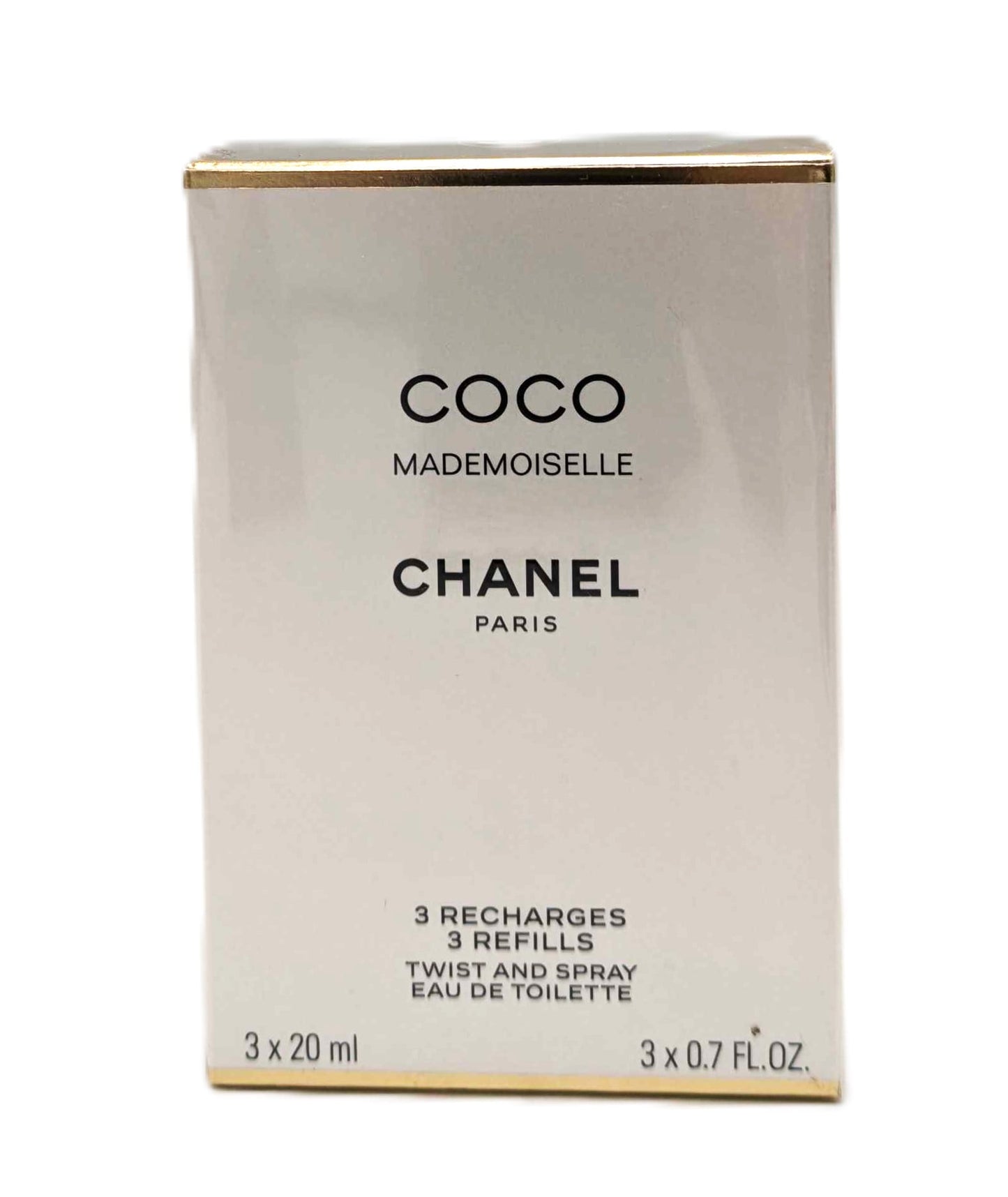 Chanel Coco Mademoiselle Eau De Toilette Twist & Spray Refills 3 X 0.7 Ounces