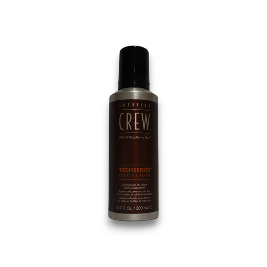 American Crew, TechSeries, Vegan, Hair Styling Foam, Texturizing, Light Hold, 200 ml