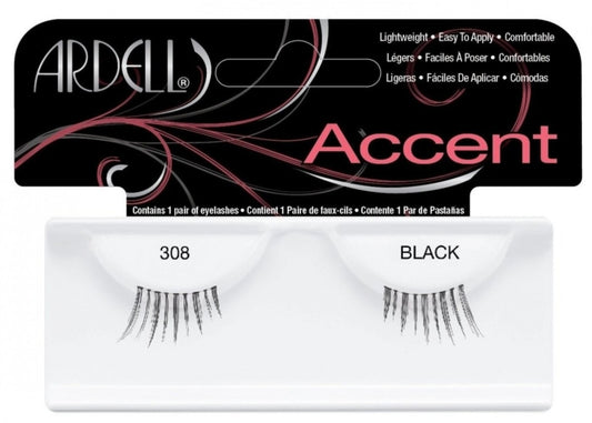 Ardell, Accent, False Eyelashes, 308, Black