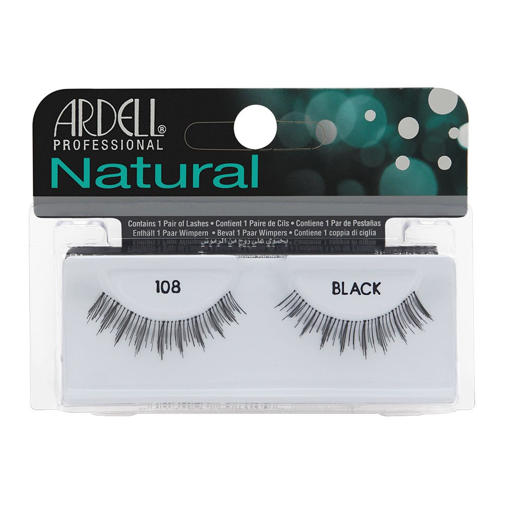 Ardell, Natural, False Eyelashes, 108, Black