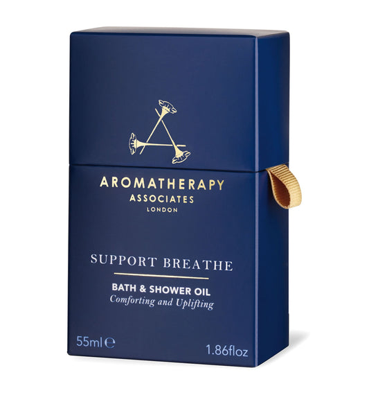 Aromatherapy Associates, Support Breathe , Natural Essential Oils, Fresh, Woody and Sharp, Softening, Bath Oil, 55 ml