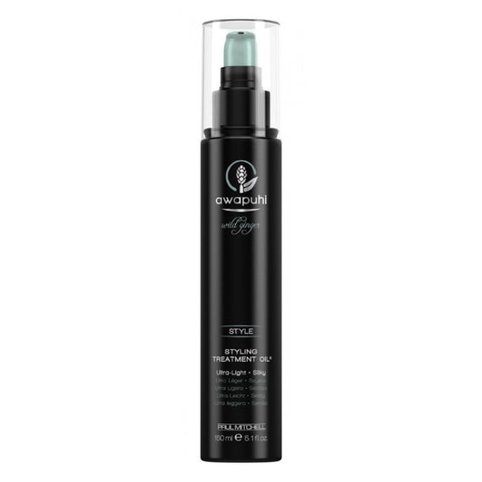 Awapuhi Wild Ginger By Paul Mitchell, Style, Paraben-Free, Hair Oil Treatment, Soft & Silky Texture, 150 ml