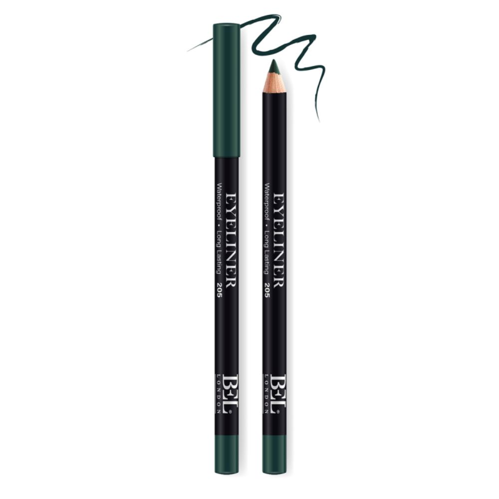 Bel London, BEL London, Hydrogenated Vegetable Oil, Waterproof, Colour, Long Lasting, Gel Pencil Eyeliner, 205, Green, 0.78 g