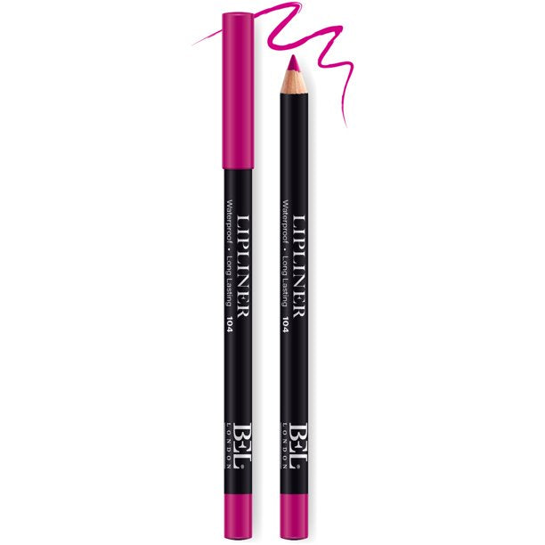 Bel London, BEL London, Hydrogenated Vegetable Oil, Waterproof, Contour, Lip Liner, 104, Pink, 0.78 g